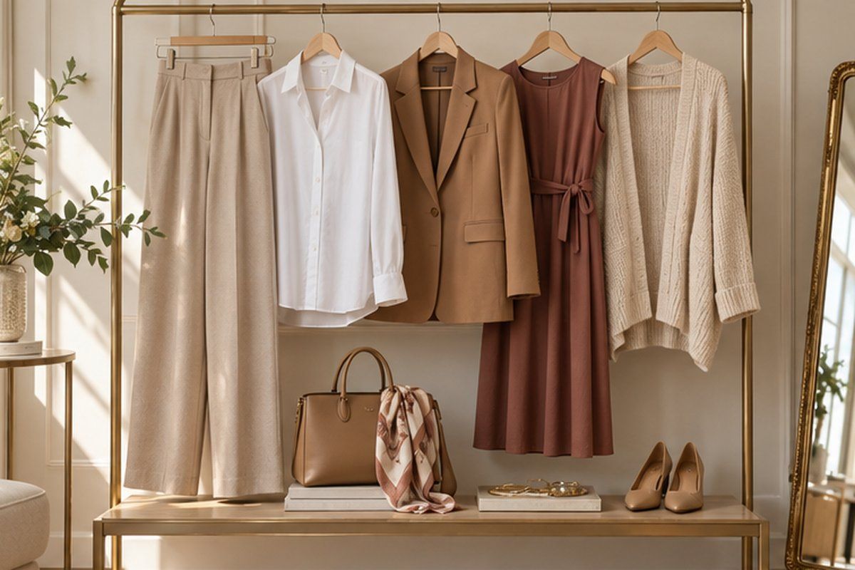 Guarda-roupa cápsula feminino 45+: peças-chave baratas e elegantes